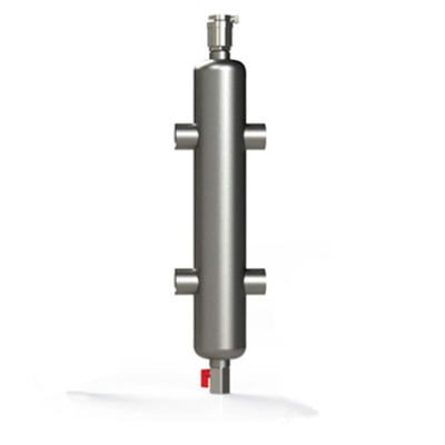 Hydraulische waterdrukseparator van roestvrij staal voor vloerverwarming