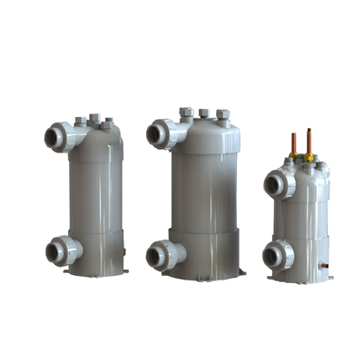 Zwembadwarmtepomp Freon PVC schelp en buis koelmiddel tot waterwarmtewisselaar