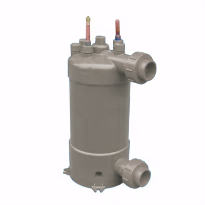 Duurzame PVC-warmtewisselaar met titaniumbuis en PVC-schelp voor verschillende industriële toepassingen