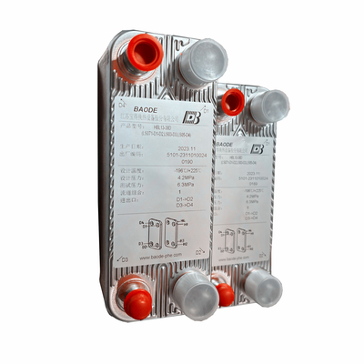 Industriële koper 304/316L geslepen plaat water koeling apparatuur warmtewisselaar