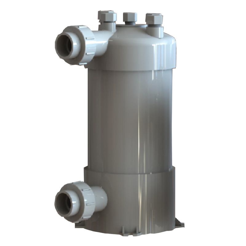 Titaniumbuis PVC-schelpwarmtewisselaar voor zwembadwarmtepompen Aquariumbuiswarmtewisselaar