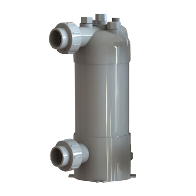 Hoogwaardige titanium spoel warmtewisselaar PVC waterverwarmer voor zwembad warmtepomp